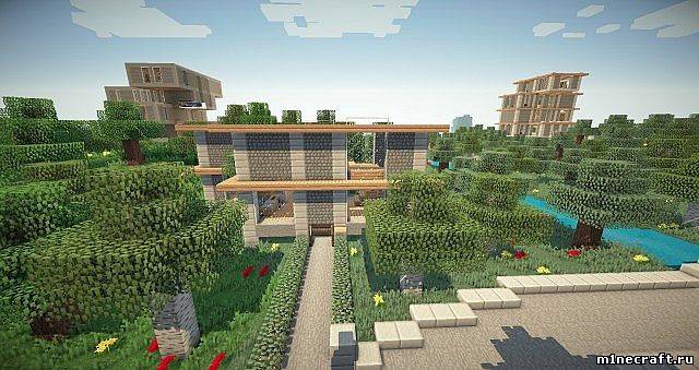 Карта Einville Modern для Minecraft 1.4.7