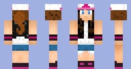 Скин Female B&W Pokemon Trainer для minecraft